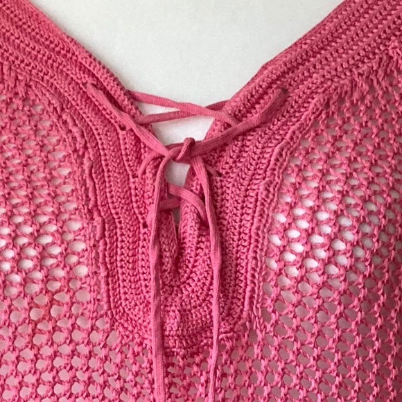 Silk and Cotton Crochet Beach Cover-up - Picture 3 of 7